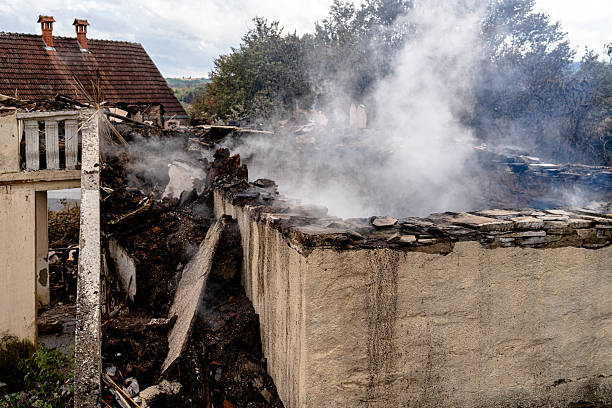 Professional Fire Damage Removal technician working in Broomall, PA